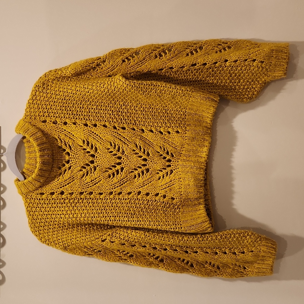 Silverflint Women Knit Cropped Sweater Size S